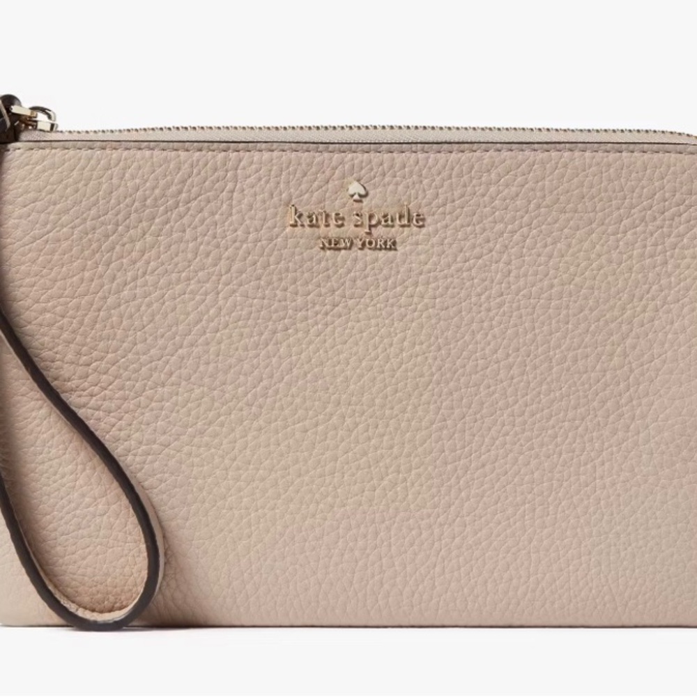 Leila Medium L-Zip Wristles (Warm Beige)